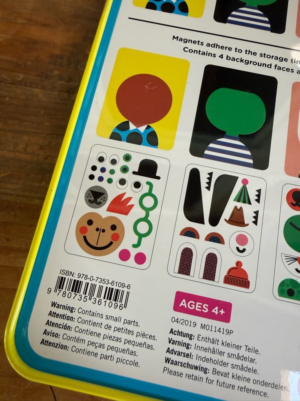 MUDPUPPY NWT Make-a-Face Magnetic Build-It Kids Toy UNOPENED! FUN creative toy! - Picture 3 of 4